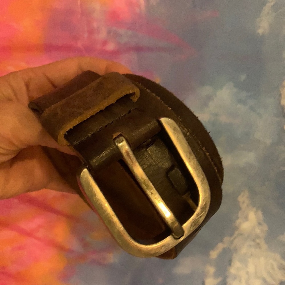 Leather belt